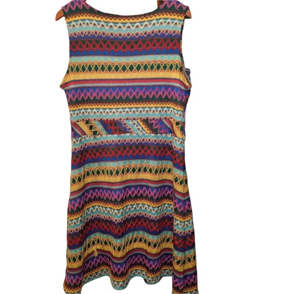 Modamix Multicolored Knitted Knee Length Dress Size 1X - Picture 2 of 7